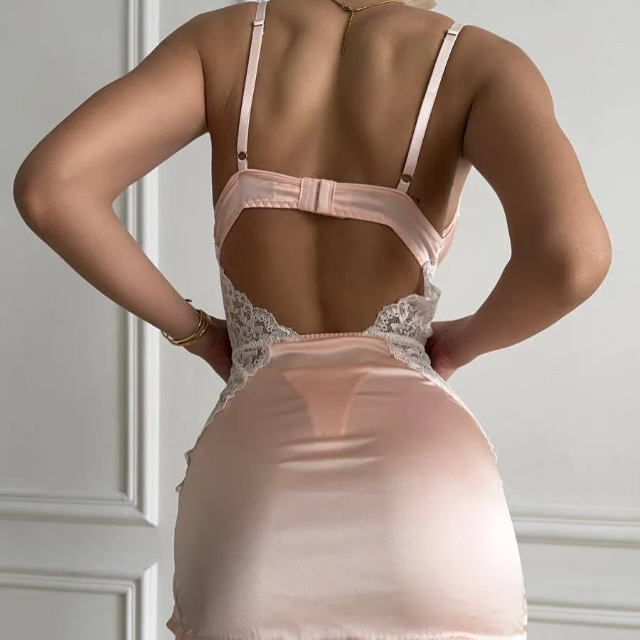 Manon™ | Nuisette Satin & Dentelle