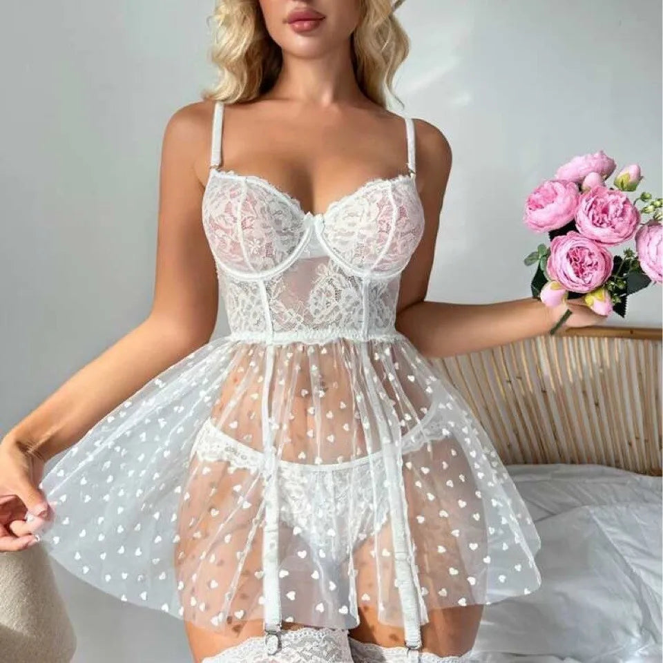 Lucie™ | Nuisette Filet & Dentelle